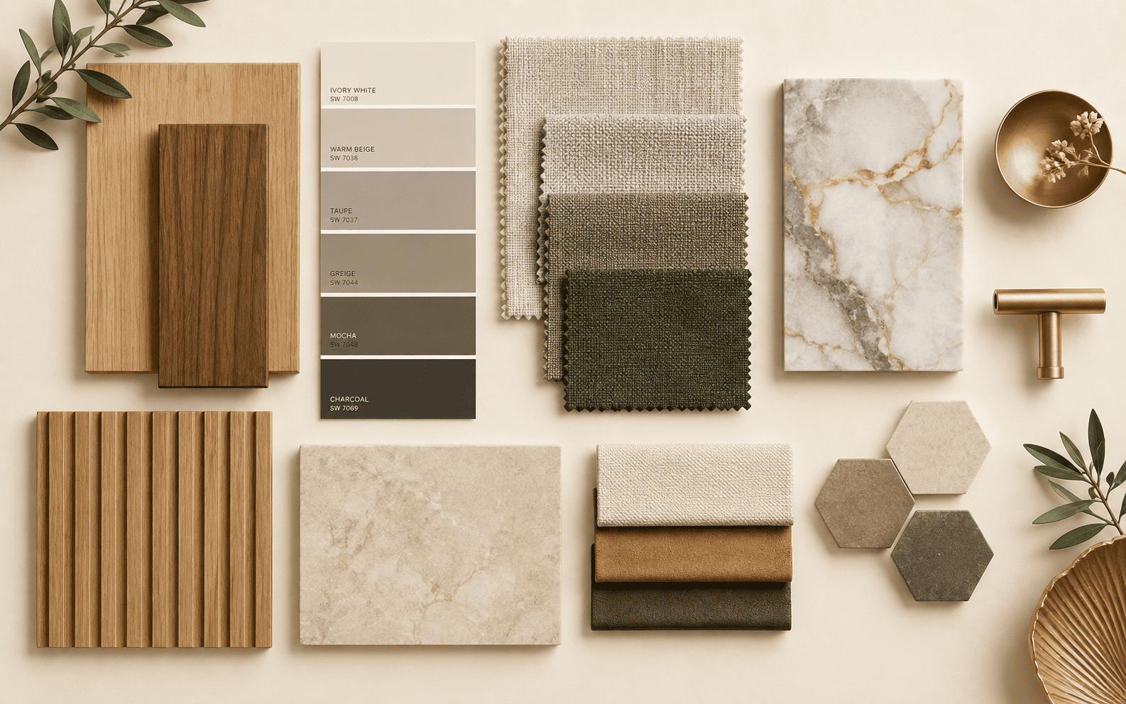 Daftar material dan finishing interior