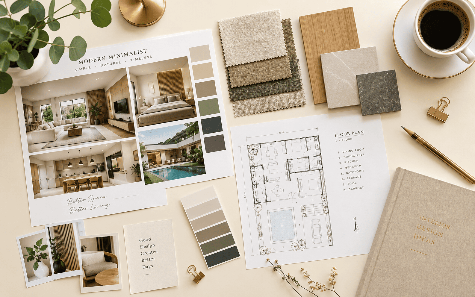 Moodboard dan konsep desain interior