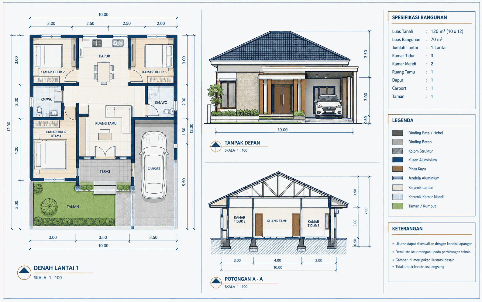 Preview desain rumah Vorta Studio 5