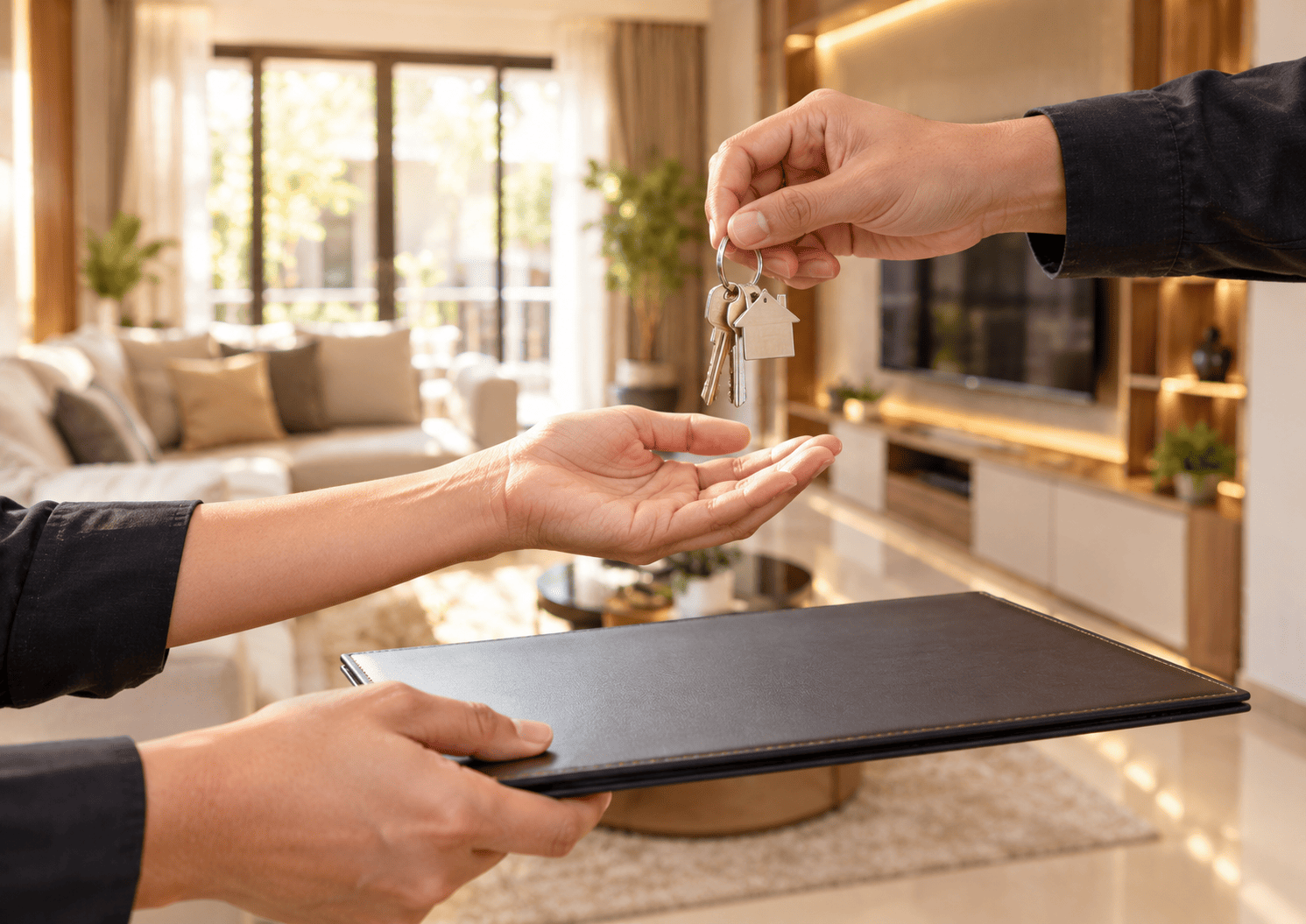 Serah terima rumah hasil renovasi