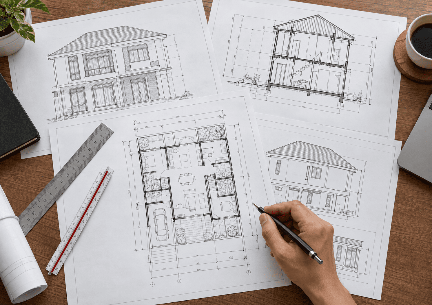 Gambar kerja lengkap renovasi rumah